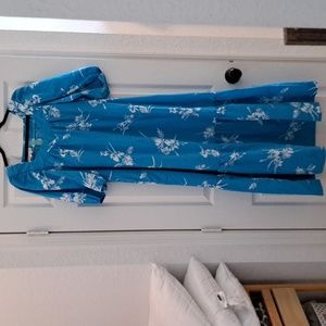 Vintage Hawaiin dress Helena's baby blue Large